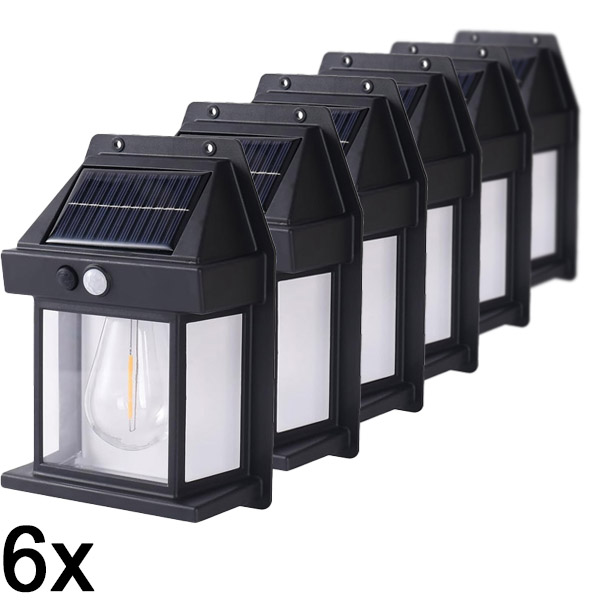 6x Solarna zunanja svetilka – brez potrebe po ožičenju | FLUXLAMP