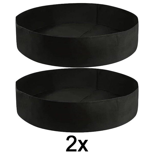2x Tkaninska dvignjena vrtna greda – 90 x 30 cm, zračen filc | PLANTIE