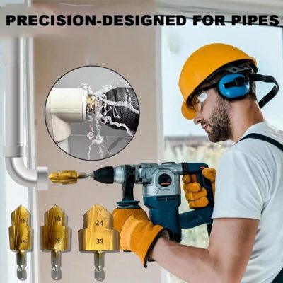 Komplet močnih svedrov za razširjanje cevi (3 kosi) | PIPEDRILL